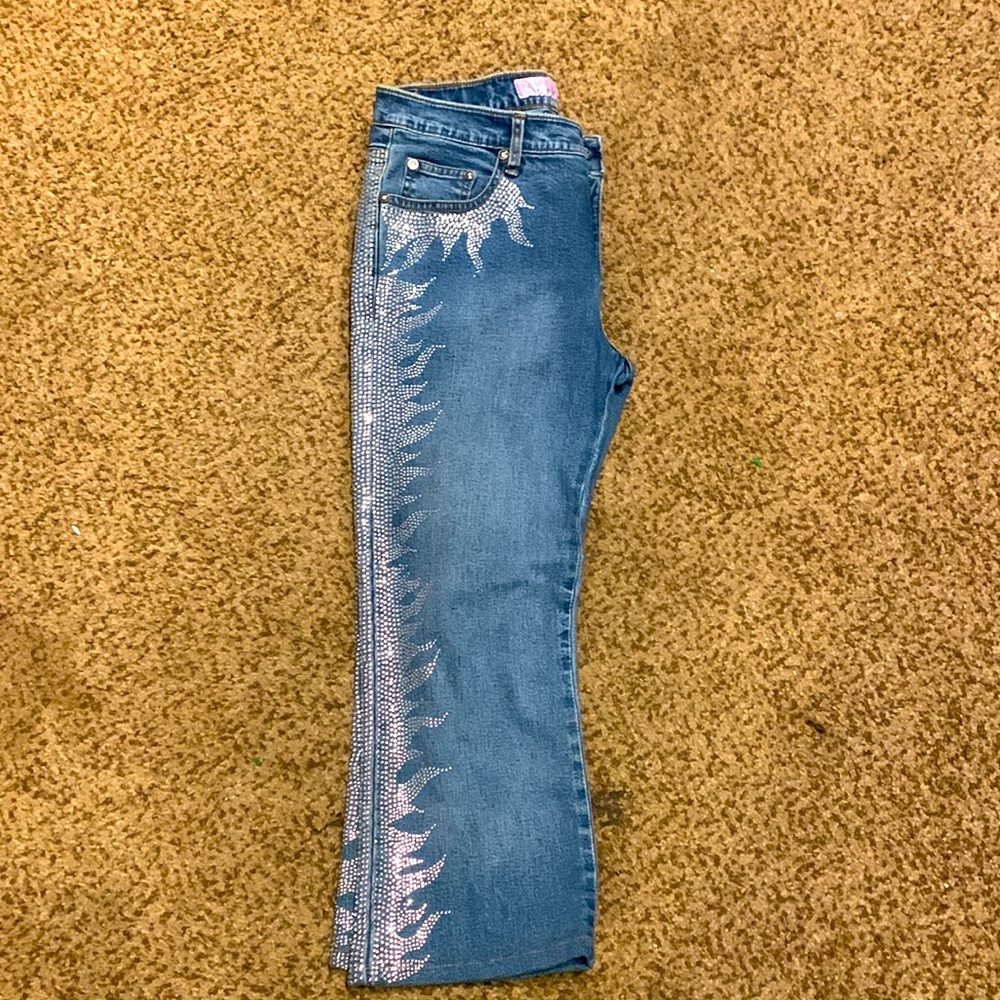 Sassy thai y2k sparkly jeans